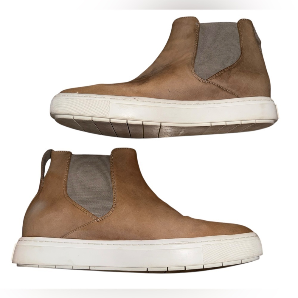 Vince Newlyn Suede High-Top Chelsea Slip-On Sneaker Bootie - Size: Women’s 8